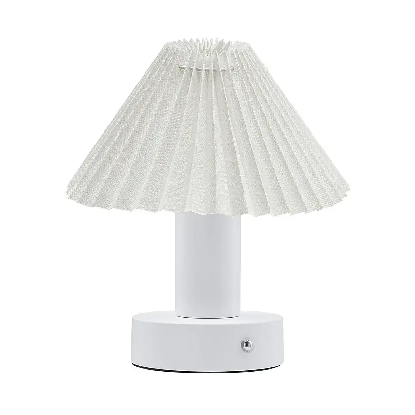 Bordsslampa PR HomeTiara Astrid LaddbarVit/Vit