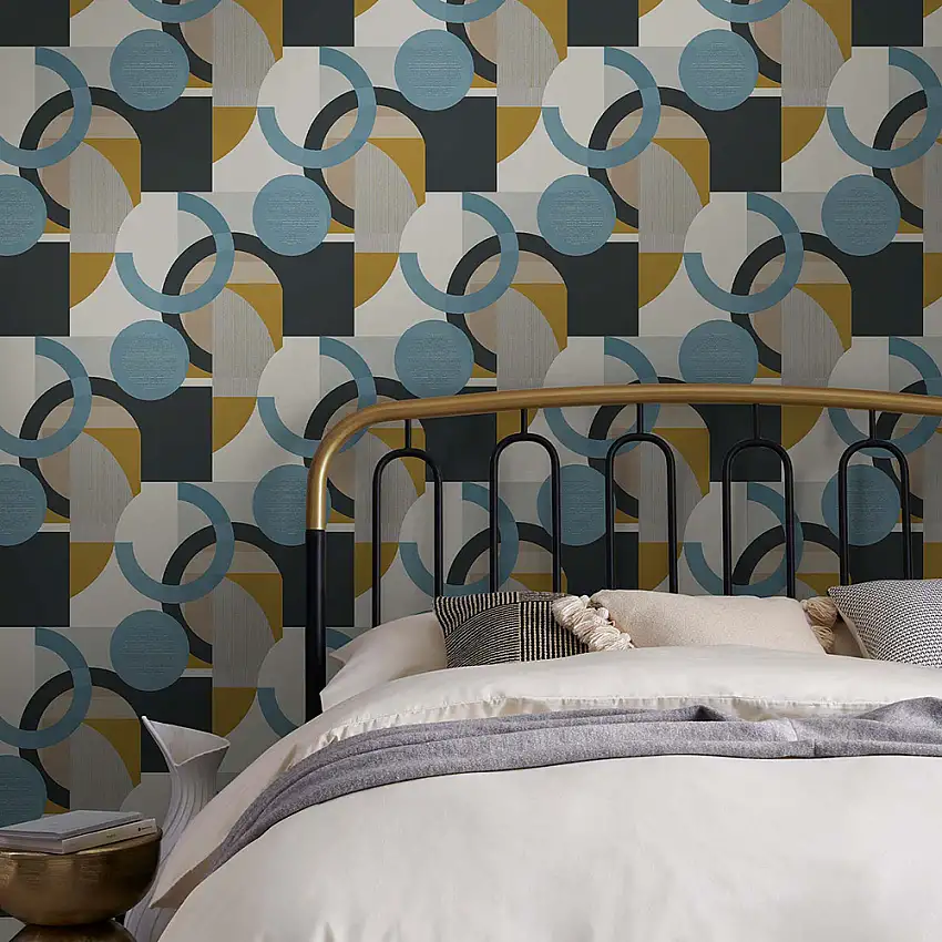Tapet NEXTRetro Shapes Geo Blues