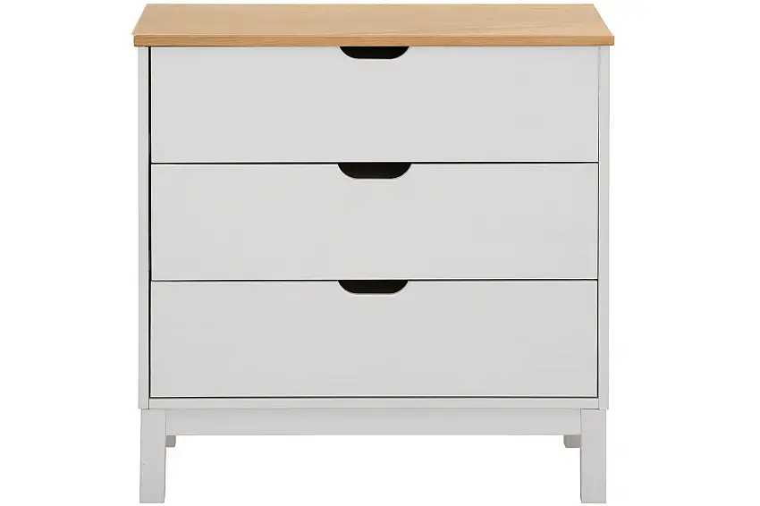 Crotone Byrå 76x39 cm 3 Lådor