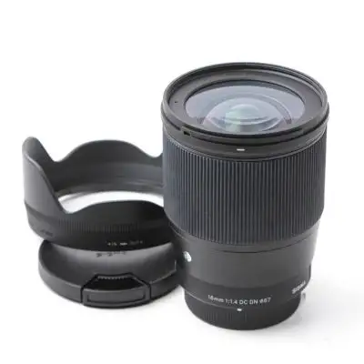 Sigma 16/1.4 C DC DN -objektiv, MFT BEGAGNAD