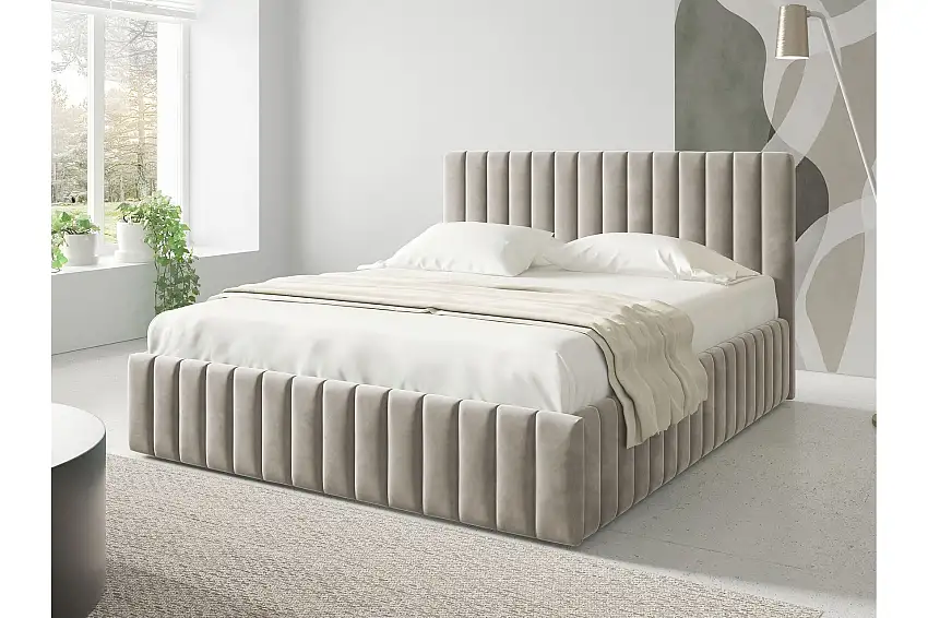 Desio Förvaringssäng 140x200 cm Beige