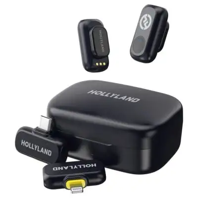 Hollyland LARK A1 Combo Wireless Mic System USB-C RX + Lightning RX, gray