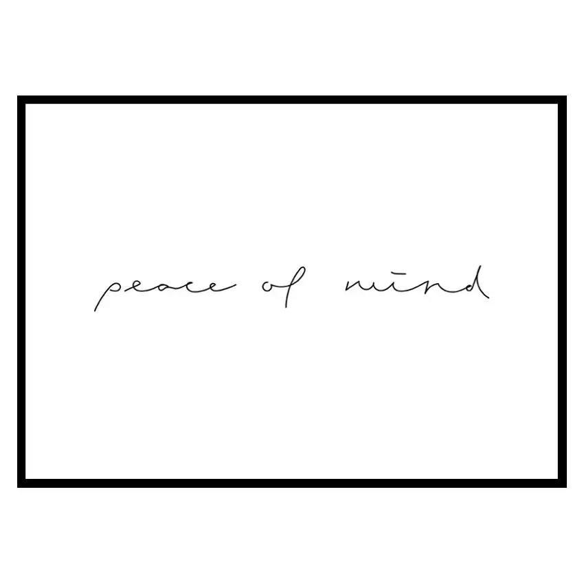 Poster GallerixPeace of mind