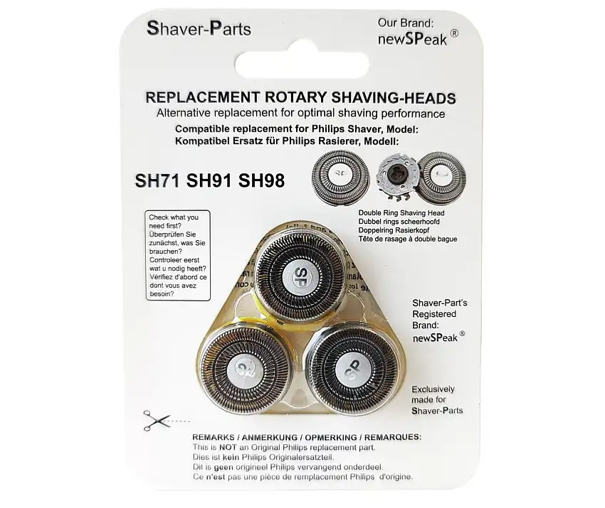 Kompatibelt skär som Philips SH71, SH91, SH98