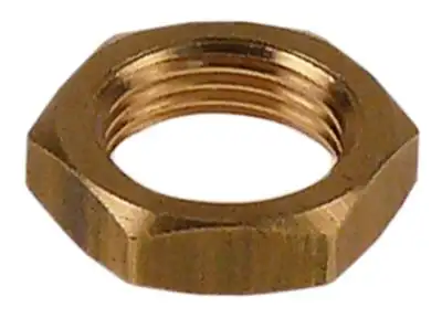 Mutter Gänga 3/8" Mässing H 6mm SW 22 VPE 1Styck