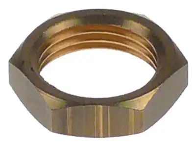 Mutter Gänga 1/2" Mässing H 7mm SW 25 VPE 1Styck