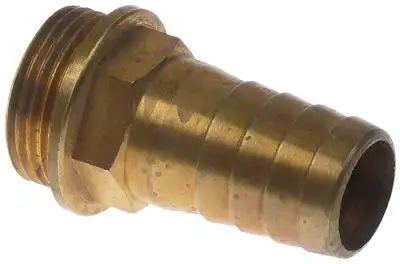 Slanganslutning Mässing rak Gänga 3/4"
