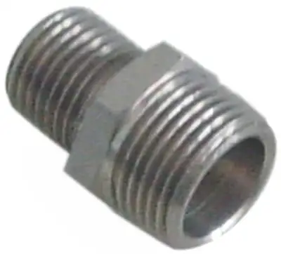 Dubbelnipplar Gänga 1/4" - 3/8" Rostfritt stål