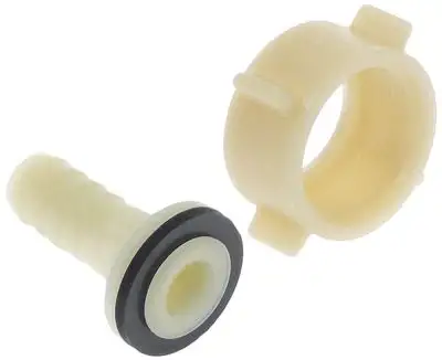 Slanganslutning Plast rak Gänga G 3/4"