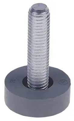 Apparatfot Gänga M10 ø 30mm H 10mm Gänga L 40mm