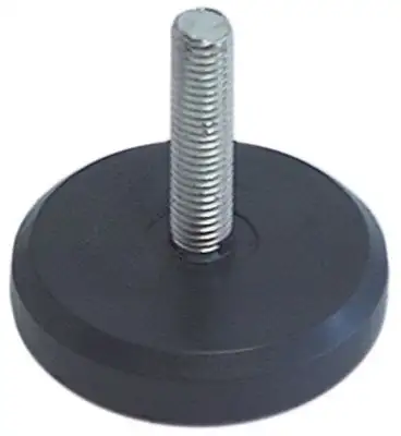 Apparatfot Gänga M10 ø 60mm H 14mm Gänga L 88mm