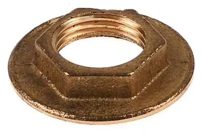 Mutter Gänga 1/2" Mässing ø 40mm H 8mm SW 25