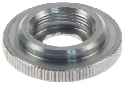 Räfflad mutter Gänga M18x1 Rostfritt stål ø 34mm