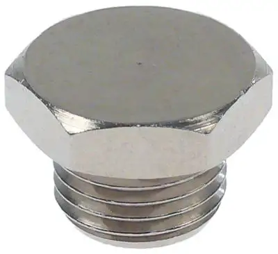 Skruvhätta Gänga 1/2" Rostfritt stål SW 17 VPE 1