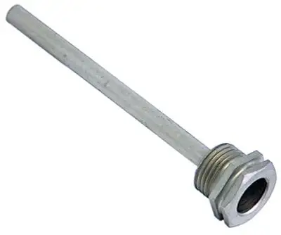 Doppningshylsa Rostfritt stål L 125mm enkel