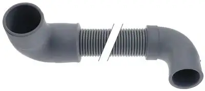 Avloppsslang DN19 L 630mm böjd, inre ø 28/22mm