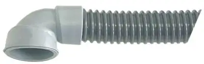 Avloppsslang DN34 L 2000mm PVC böjd, inre ø 50mm