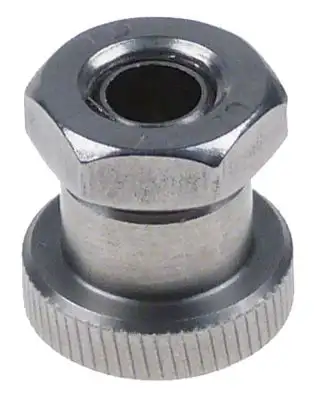 Skruv med räfflat huvud Gänga M6/M10 ø 20mm