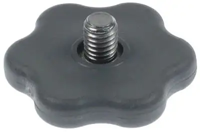 Skruv med räfflat huvud Gänga M6 ø 34mm