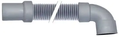 Avloppsslang DN24 L 1500mm rak, inre ø 32mm