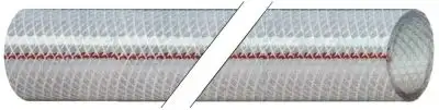 PVC-vävslang ID ø 4mm YD ø 10mm L 5m transparent