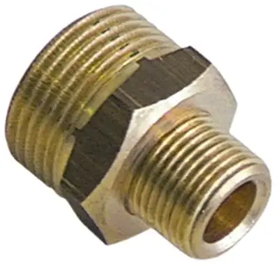 Dubbelnipplar Gänga 3/8" - 3/4" Mässing L1 12mm