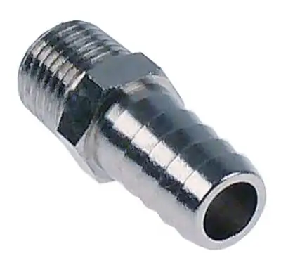 Slanganslutning Gänga 1/4" ID ø 8mm SW 14