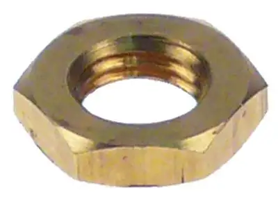 Mutter Gänga M8x1 Mässing H 3mm SW 13 VPE 1Styck