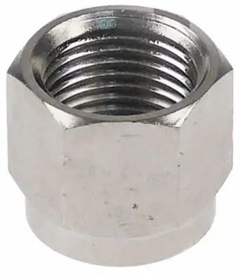 Ändlock Gänga 5/8"-18UNF Mässing, förnicklad SW 19