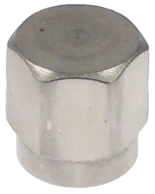 Ändlock Gänga 7/16"-20 Mässing, förnicklad SW 14