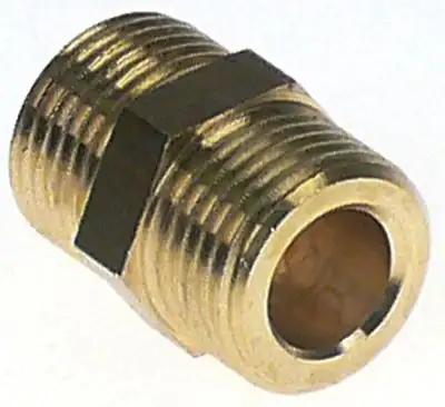 Dubbelnipplar Gänga 1/2" - 1/2" Mässing VPE 1Styck