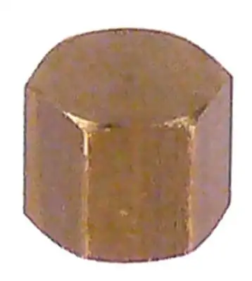 Skruvhätta Gänga 1/8" Mässing SW 13 VPE 1