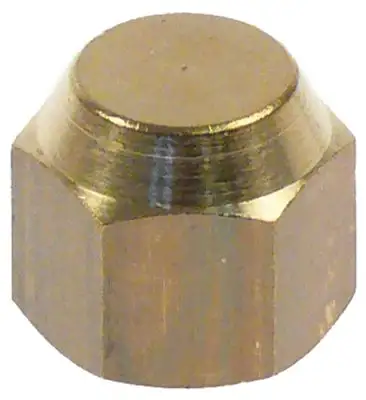 Ändlock Gänga 1/4" Mässing SW 16