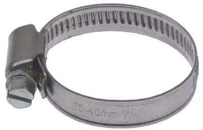 Slangklämma Rostfritt stål W4 ø 25-40mm DIN 3017