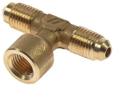 T-stycke Anslutning 1/4" SAE Mässing L 49mm -