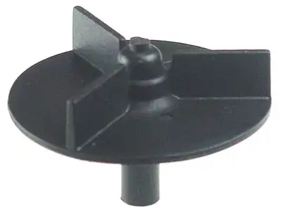 Pumphjul Gänga M7L ø 72mm H 19mm Axel ø 11mm