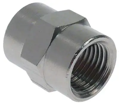 Hylsa Gänga 1/4" - 1/4" Rostfritt stål SW 17