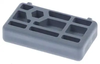 Glidplatta Plast H 125mm L 50mm B 28mm
