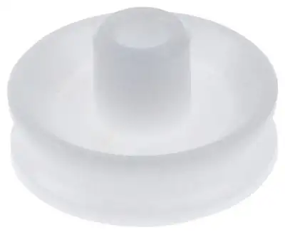 Rulle Plast ø 49mm vit H 215mm Hål ø 10mm