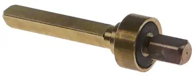 Ventil Mässing YD ø 16mm L 61mm Axel trekantig