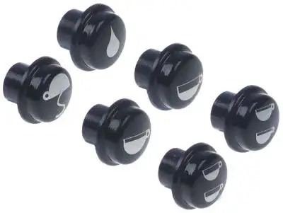 Knappar Plast ø 17mm blå rund Sats 6-delad SANREMO