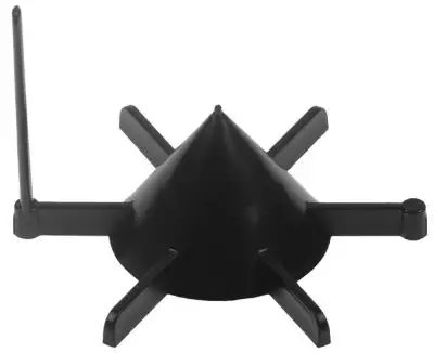 Stjärna ø 112mm H 72mm Hål ø 22mm EP upptill