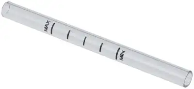 Syningsglasrör ø 11mm ID ø 77mm svart H 134mm