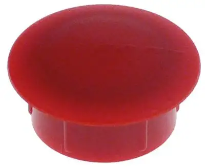Ändlock ø 23mm röd CONTI rund