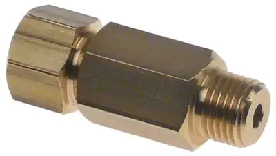 Backventil L 50mm Ingång 1/4 tum YG