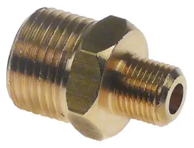 Dubbelnipplar Mässing L 255mm G1: 1/8" G2: 3/8"