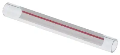 Vätskenivårör ø 11mm H 95mm Märkning vit/röd