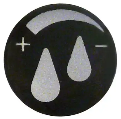 Vredsymbol Vatten ø 14mm självhäftande