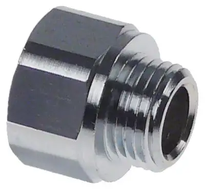 Ändlock Gänga M16x1,5 Förkromad mässing ID ø 10mm