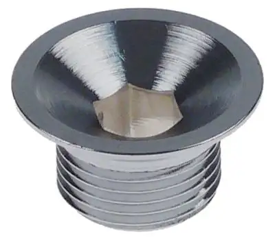 Skruvkoppling Gänga 3/8" Förkromad mässing ø 25mm